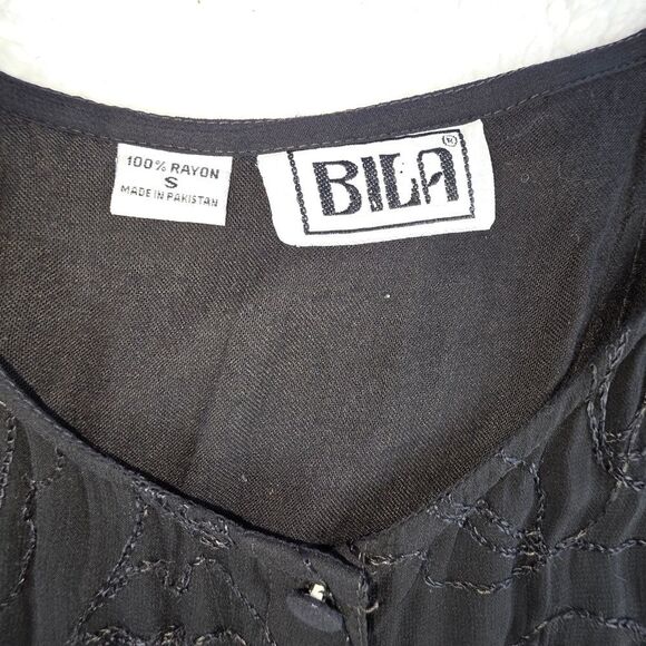 Bila Vintage Sheer Goth Dress – Size Small - Picture 14 of 16